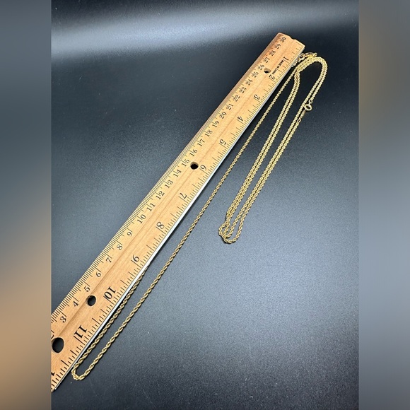 Set of 2 Vintage Signed Napier Gold Tone Detailed Rope Chain Necklace Costume - Picture 3 of 8